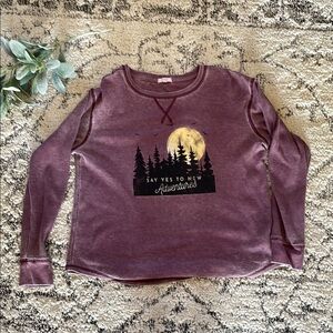 Maurices Purple Long Sleeve Tee
